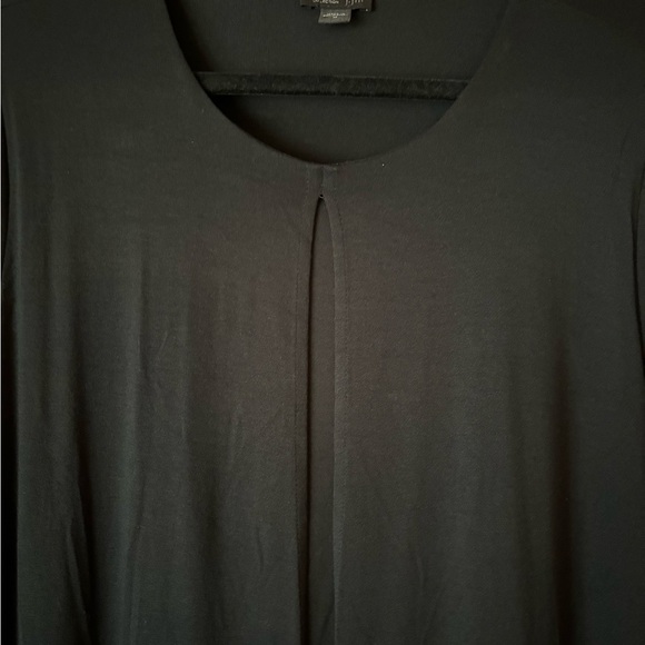 JJill  Wearever Collection black one piece jacket dress. Size Medium - Picture 3 of 5